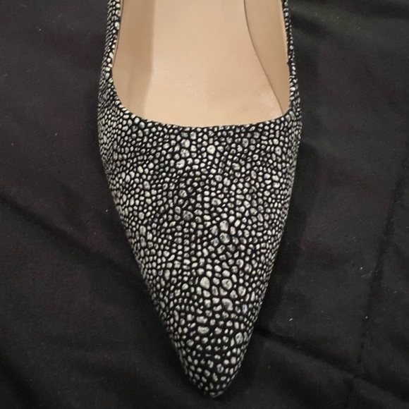 Jon Josef Black and White Polka Dot Heels size 7 - Picture 6 of 6